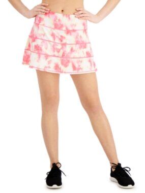 Ideology Plus Size Tie-Dyed Tiered Skort Morning Glory 2X NWT